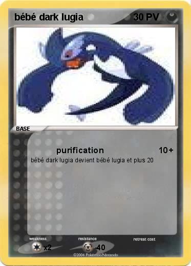 Pokemon bébé dark lugia