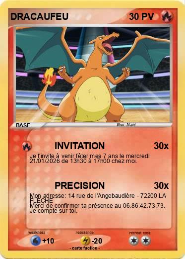 Pokemon DRACAUFEU