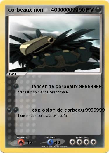 Pokemon corbeaux noir     400000099