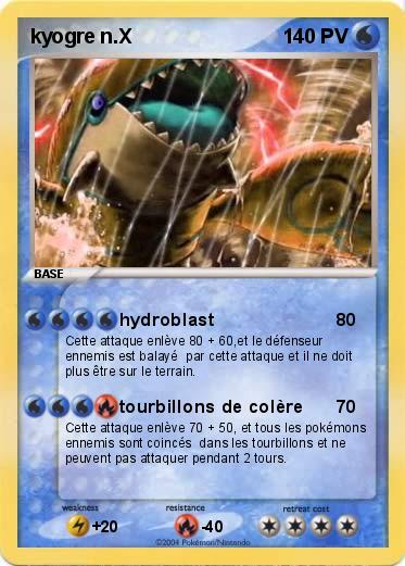Pokemon kyogre n.X