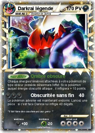 Pokemon Darkrai légende