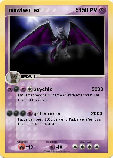 Pokemon mewtwo  ex                       5 
