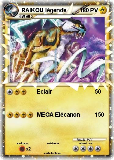 Pokemon RAIKOU légende