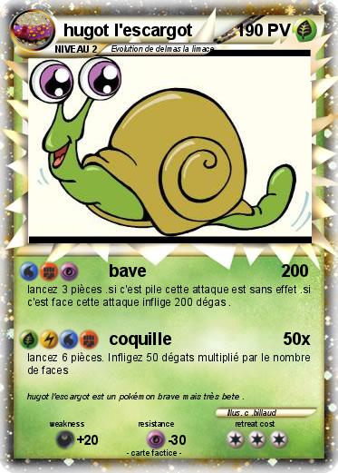 Pokemon hugot l'escargot