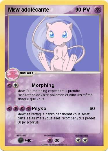 Pokemon Mew adolécante