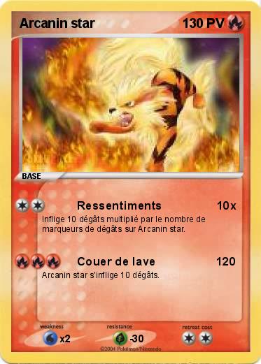Pokemon Arcanin star