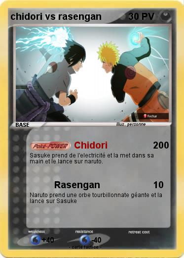 Pokemon chidori vs rasengan