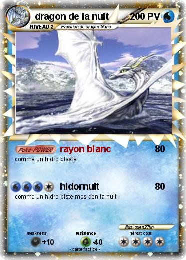 Pokemon dragon de la nuit