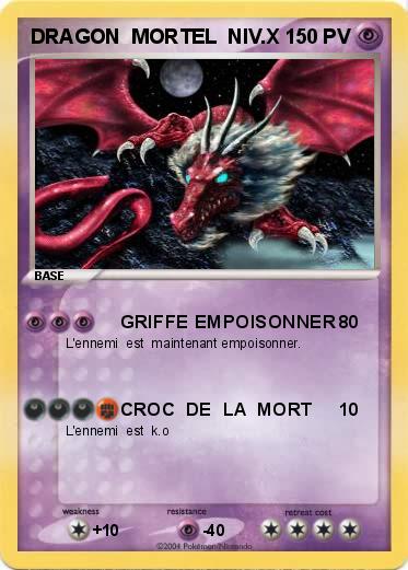 Pokemon DRAGON  MORTEL  NIV.X