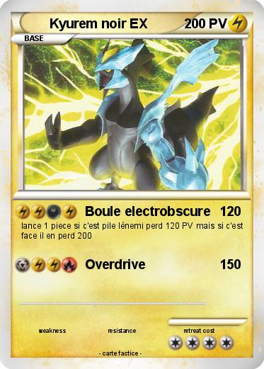 Pokemon Kyurem noir EX