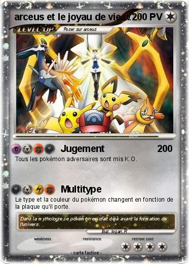 Pokemon arceus et le joyau de vie