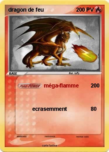 Pokemon dragon de feu