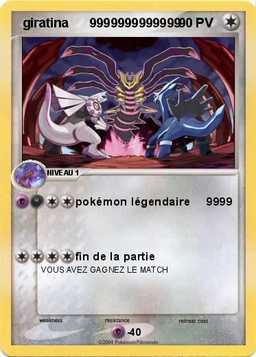 Pokemon  giratina      9999999999999