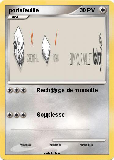 Pokemon portefeuille