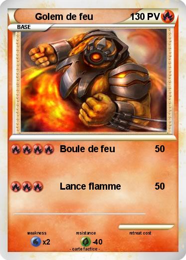 Pokemon Golem de feu