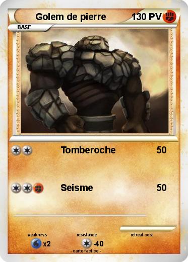 Pokemon Golem de pierre