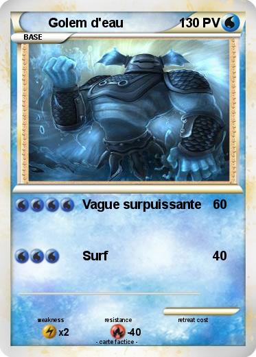 Pokemon Golem d'eau