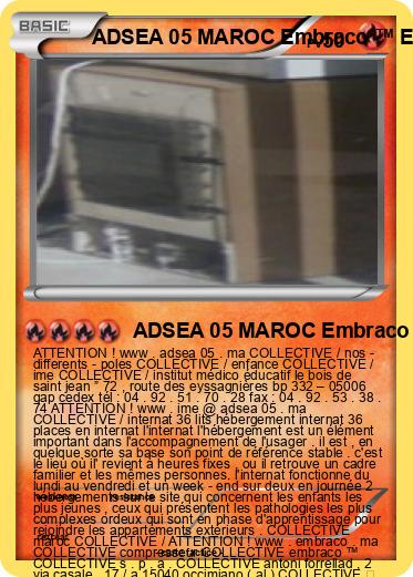 Pokemon ADSEA 05 MAROC Embraco ™ EMT 6152 U COLLECTIVE MAROC UNITÉ A INTERNAT MAROC IME MAROC