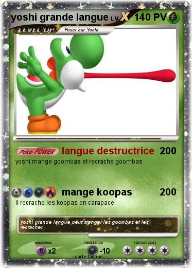 Pokemon yoshi grande langue