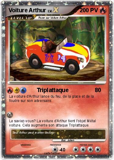 Pokemon Voiture Arthur