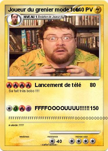 Pokemon Joueur du grenier mode fou