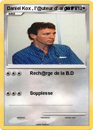 Pokemon Daniel Kox , l'@uteur d' argent 212