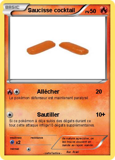 Pokemon Saucisse cocktail