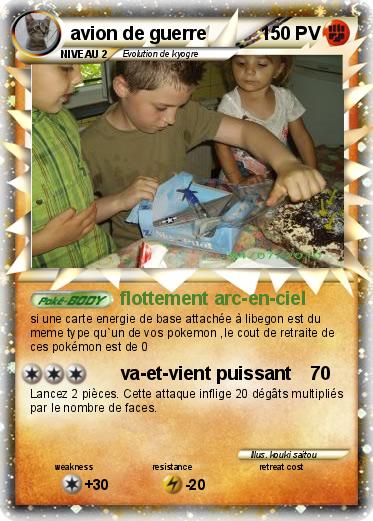 Pokemon avion de guerre
