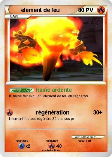Pokemon element de feu
