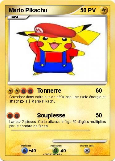 Pokemon Mario Pikachu