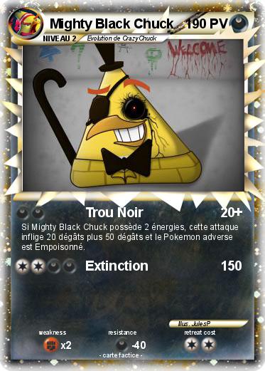 Pokemon Mighty Black Chuck