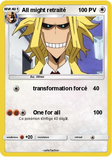 Pokemon All might retraité