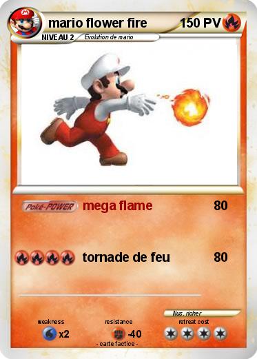 Pokemon mario flower fire