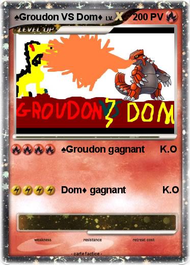 Pokemon ♠Groudon VS Dom♦