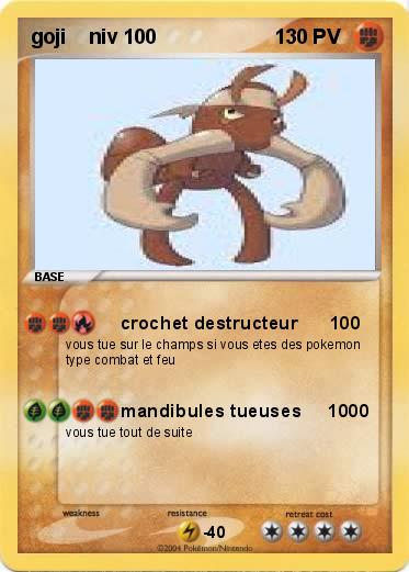 Pokemon goji    niv 100                     1           