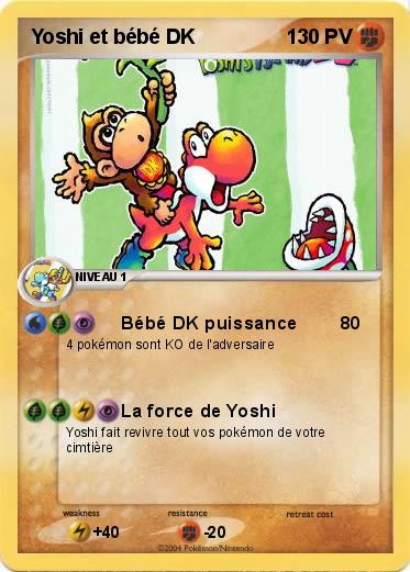 Pokemon Yoshi et bébé DK