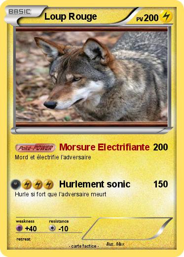 Pokemon Loup Rouge