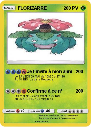 Pokemon FLORIZARRE