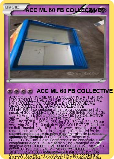 Pokemon ACC ML 60 FB COLLECTIVE