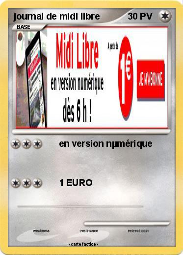 Pokemon journal de midi libre