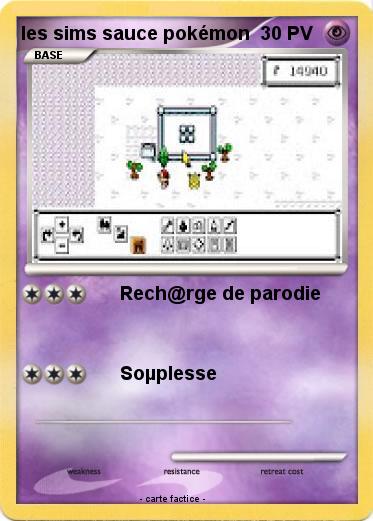 Pokemon les sims sauce pokémon