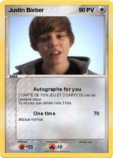 Pokemon Justin Bieber