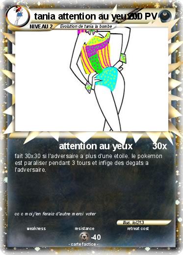 Pokemon tania attention au yeux!!!