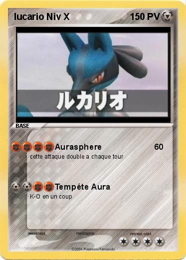Pokemon lucario Niv X