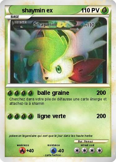 Pokemon shaymin ex