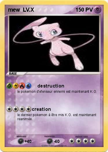 Pokemon mew  LV.X