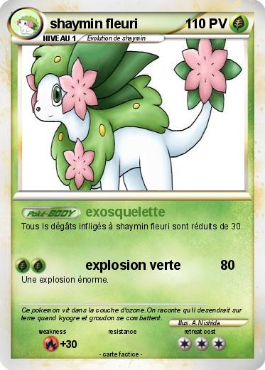 Pokemon shaymin fleuri