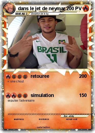 Pokemon dans le jet de neymar