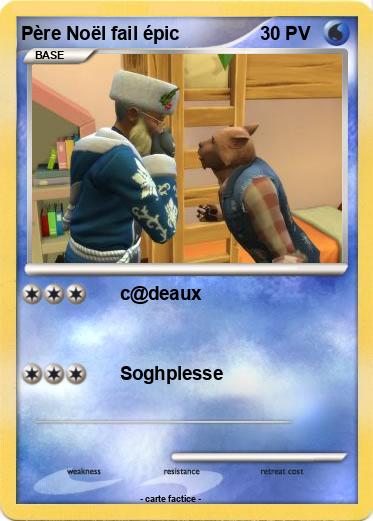 Pokemon Père Noël fail épic