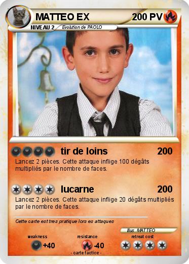 Pokemon MATTEO EX